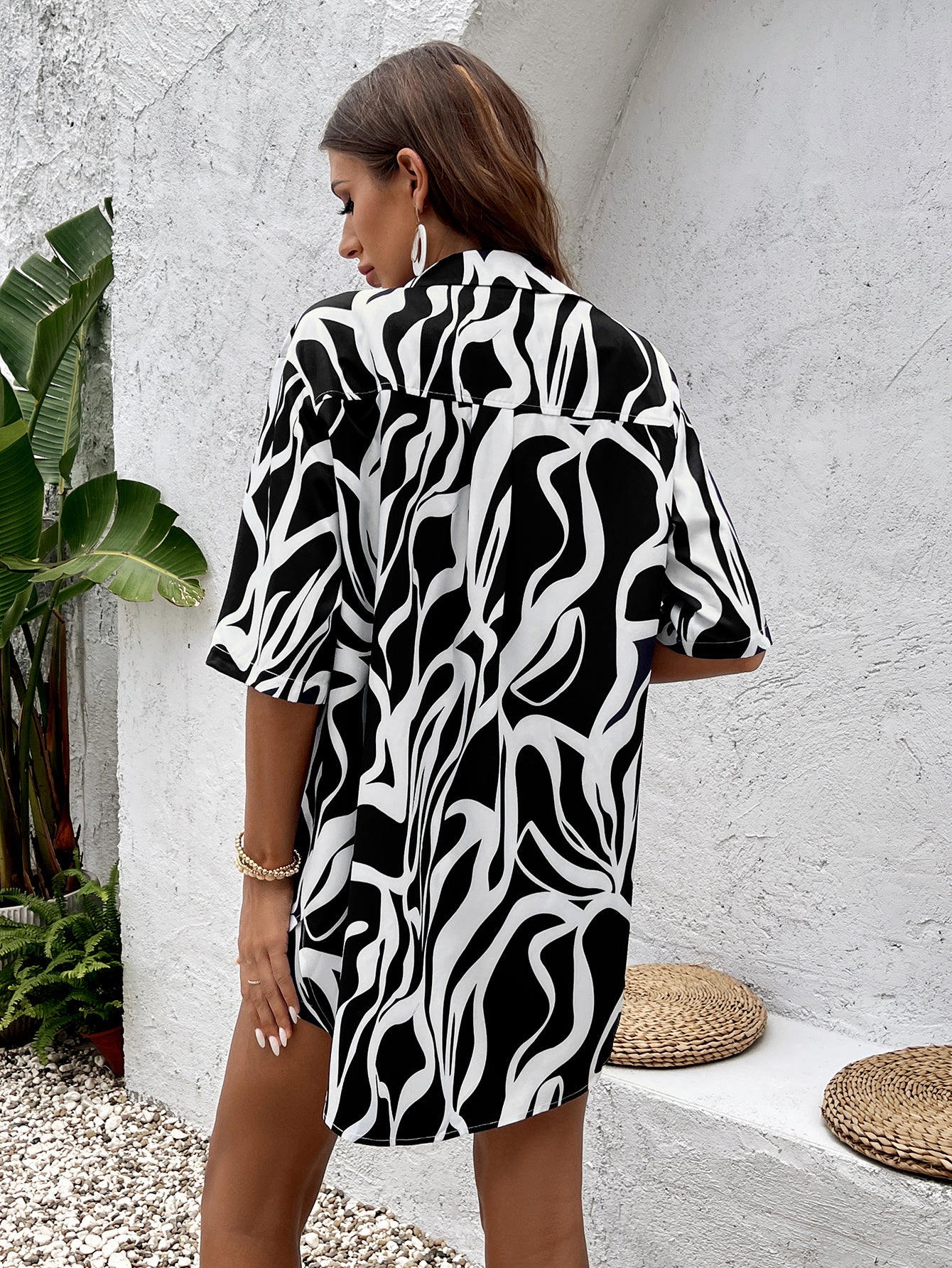 Floral print shirt and shorts set - View 8 | WEUXS