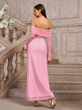 Off Shoulder Maxi Dress - View 8 | WEUXS