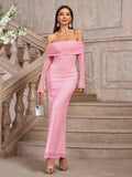 Off Shoulder Maxi Dress - View 11 | WEUXS