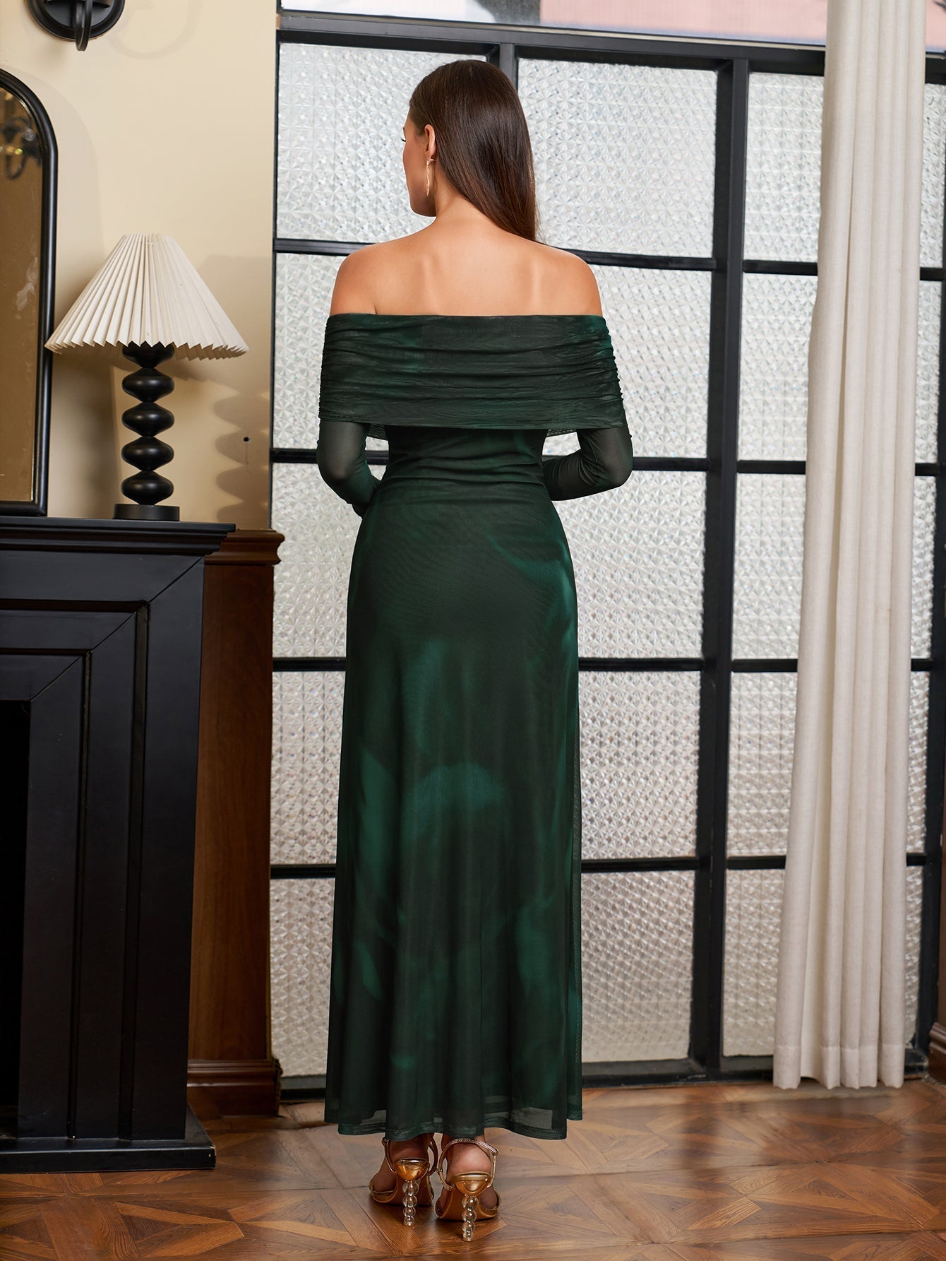 Off Shoulder Maxi Dress - View 56 | WEUXS