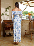 Off Shoulder Maxi Dress - View 44 | WEUXS