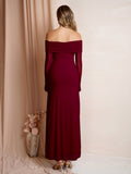 Off Shoulder Maxi Dress - View 26 | WEUXS