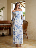 Off Shoulder Maxi Dress - View 48 | WEUXS