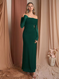 Off Shoulder Maxi Dress - View 35 | WEUXS