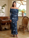 Off Shoulder Maxi Dress - View 49 | WEUXS