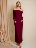 Off Shoulder Maxi Dress - View 25 | WEUXS