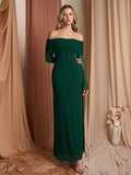 Off Shoulder Maxi Dress - View 31 | WEUXS