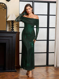 Off Shoulder Maxi Dress - View 58 | WEUXS