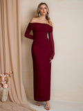 Off Shoulder Maxi Dress - View 28 | WEUXS
