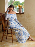 Off Shoulder Maxi Dress - View 46 | WEUXS
