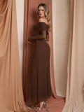 Off Shoulder Maxi Dress - View 15 | WEUXS