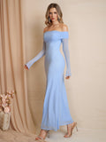 Off Shoulder Maxi Dress - View 21 | WEUXS