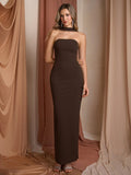 Halter neck long evening dress - View 29 | WEUXS