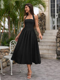 Halter neck maxi dress with pockets - View 18 | WEUXS