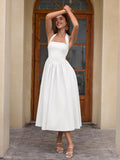 Halter neck maxi dress with pockets - View 11 | WEUXS