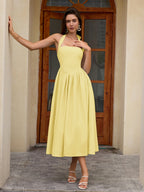 Halter neck maxi dress with pockets - View 21 | WEUXS