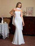 Mermaid Maxi Dress with Strapless Neckline - View 12 | WEUXS