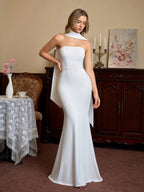 Mermaid Maxi Dress with Strapless Neckline - View 12 | WEUXS