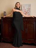 Mermaid Maxi Dress with Strapless Neckline - View 17 | WEUXS