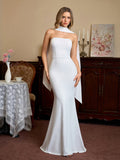 Mermaid Maxi Dress with Strapless Neckline - View 7 | WEUXS