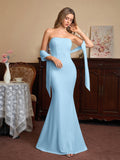 Mermaid Maxi Dress with Strapless Neckline - View 27 | WEUXS