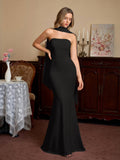 Mermaid Maxi Dress with Strapless Neckline - View 15 | WEUXS