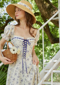Sandpaper Vine Corset Midi Dress - View 3 | WEUXS
