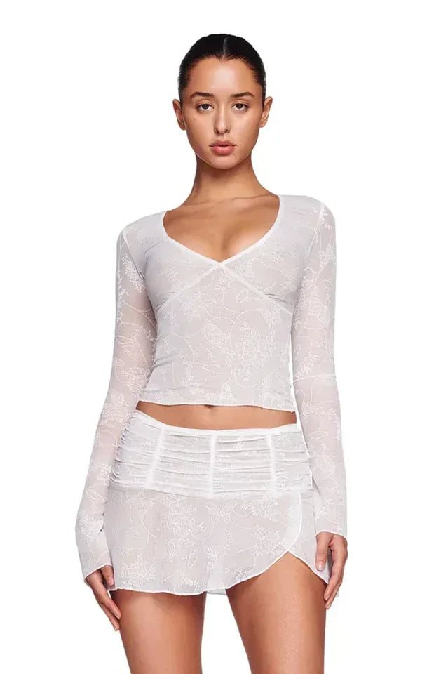 Yvette Top + Skirt Set - WEUXS