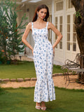 Floral print maxi dress - View 11 | WEUXS
