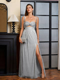 Glitter maxi dress with cut out waist - View 6 | WEUXS