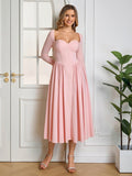 Long Sleeve Tie Back A-Line Dress - View 36 | WEUXS