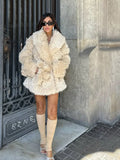 Ethereal Tibetan Lamb Style Faux Fur Coat - WEUXS