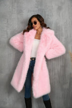Amethyst Royal Plush Faux Fur Coat - View 9 | WEUXS