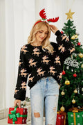Classic Reindeer Fair Isle Knit Sweater - View 7 | WEUXS