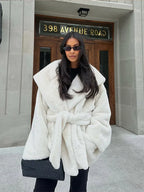 Cloud-Soft Hooded Faux Fur Wrap Coat - View 8 | WEUXS