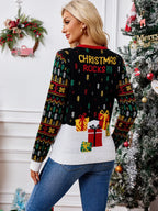 Rocking Around The Christmas Tree Knitted Sweater - WEUXS