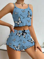 Ribbed Cami & Shorts Set - View 28 | WEUXS