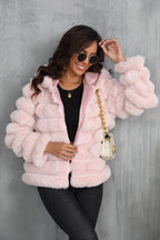 Raven Luxe Hooded Faux Fur Jacket - View 12 | WEUXS