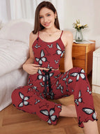 Butterfly print pajama set - View 11 | WEUXS