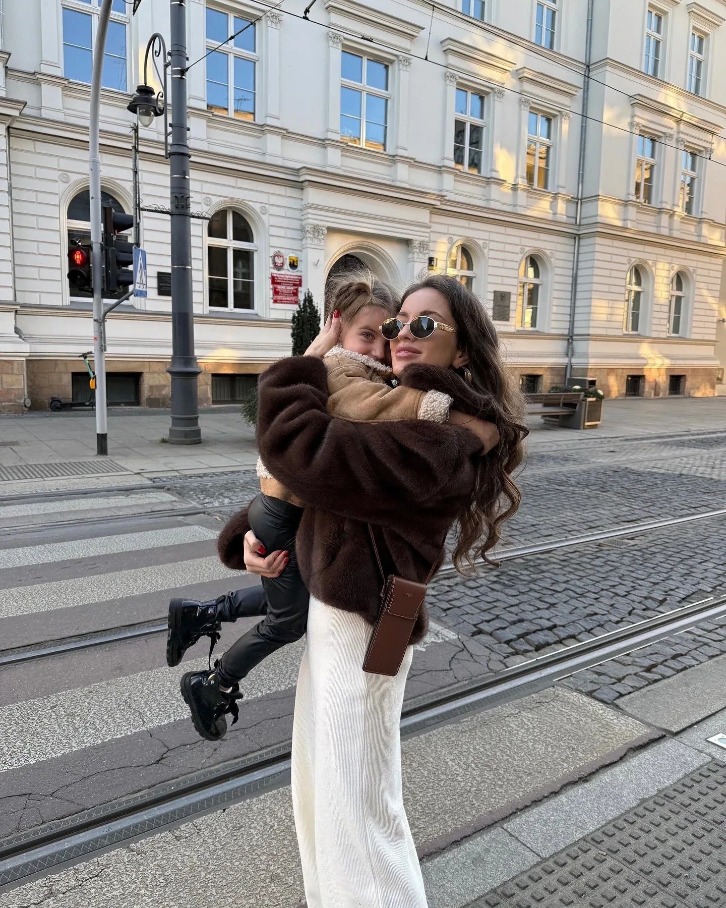 Luxe Chocolate Faux Fur Cropped Jacket - WEUXS