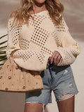 Crochet Knit Sweater - View 7 | WEUXS