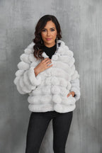 Raven Luxe Hooded Faux Fur Jacket - View 13 | WEUXS