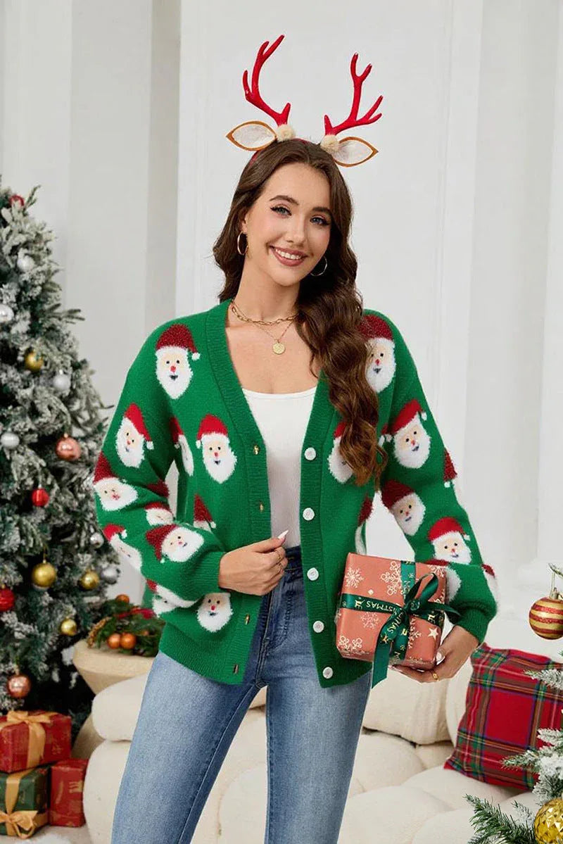 Santa Claus Knit Cardigan - View 14 | WEUXS