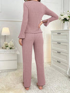 Ribbed Pajama Set - View 20 | WEUXS