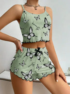 Ribbed Cami & Shorts Set - View 29 | WEUXS