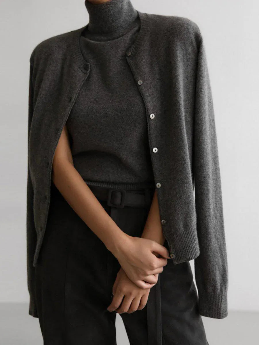Knit vest and cardigan set - View 17 | WEUXS