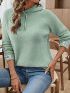 Faux Mink Hooded Sweater - View 8 | WEUXS