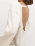 Open-back knit sweater - View 8 | WEUXS