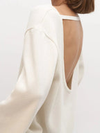 Open-back knit sweater - View 8 | WEUXS