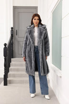 Long Faux Fur Coat - View 14 | WEUXS